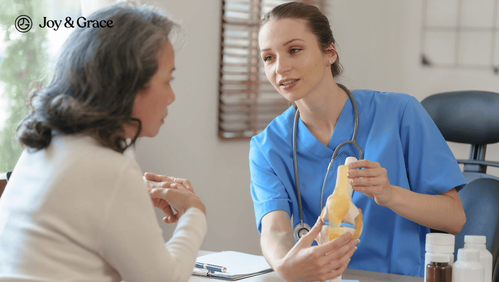 doctor talking with a patient