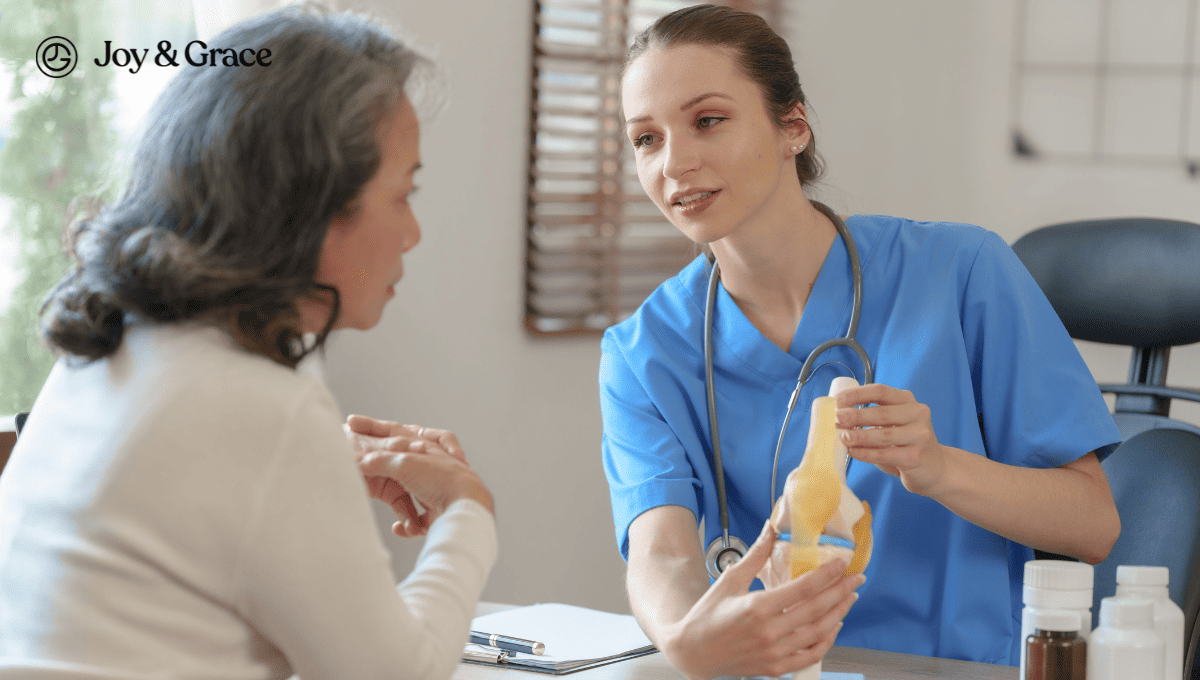 doctor talking with a patient