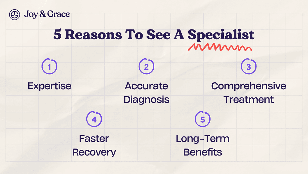 5 reasons to see a specialist