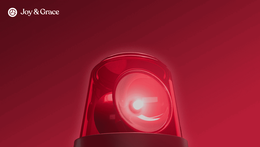 a red alarm light