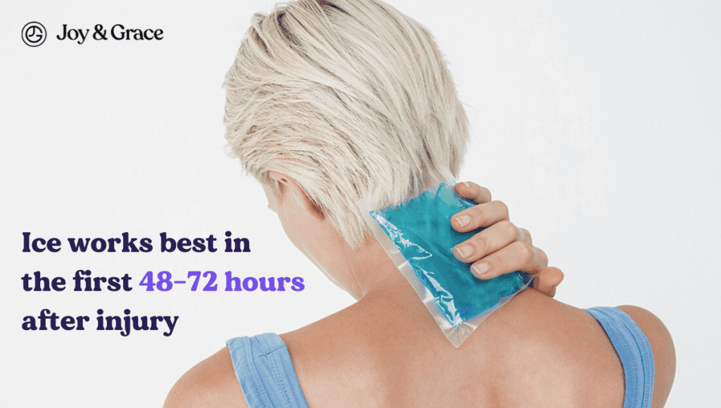 Ice works best in the 48 - 72 hours after Shoulder Pain injury.